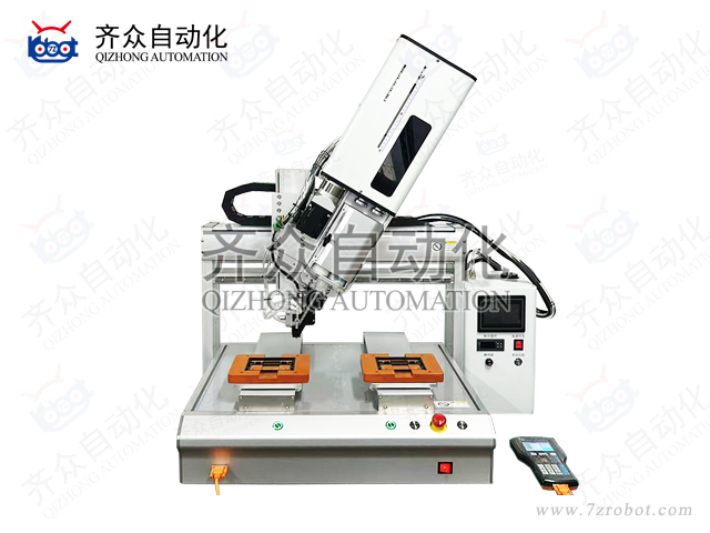 400mlAB胶专用双工位四轴全自动点胶机（伺服丝杆型）